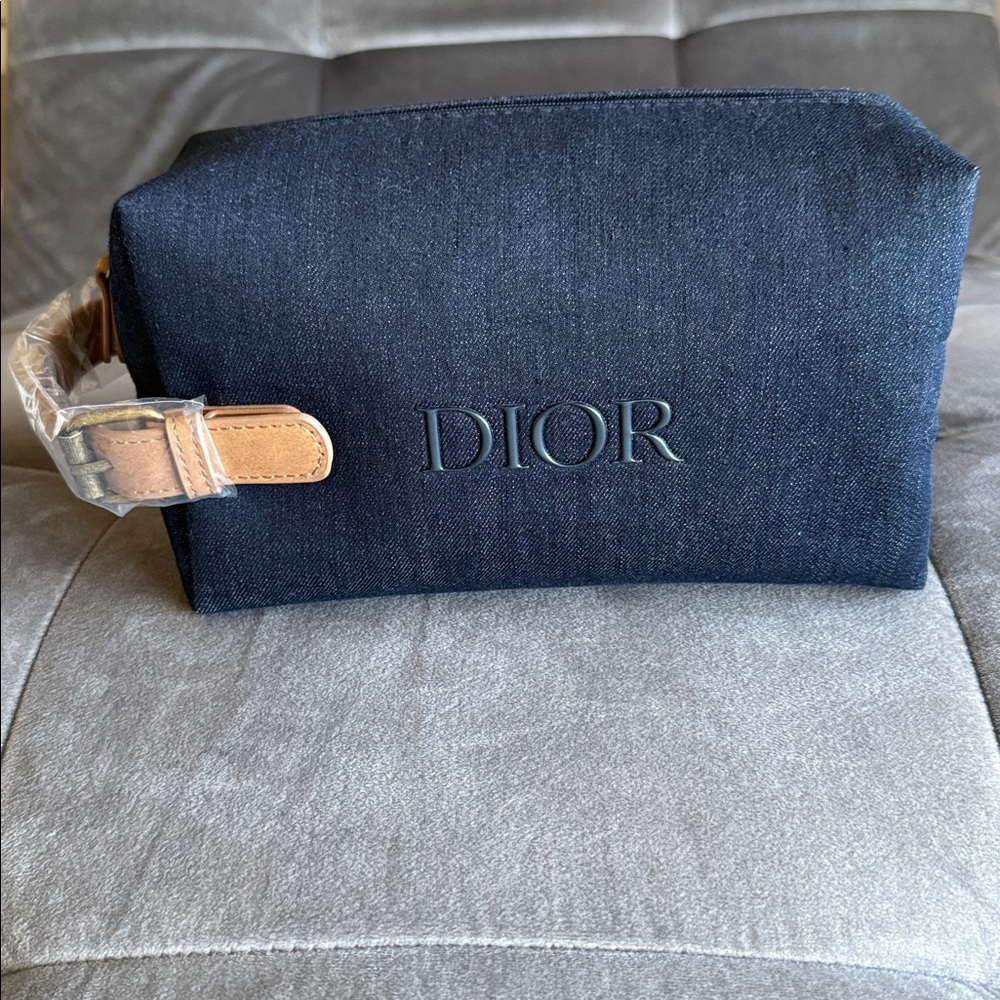 🆕 Dior Denim Pouch with Handle